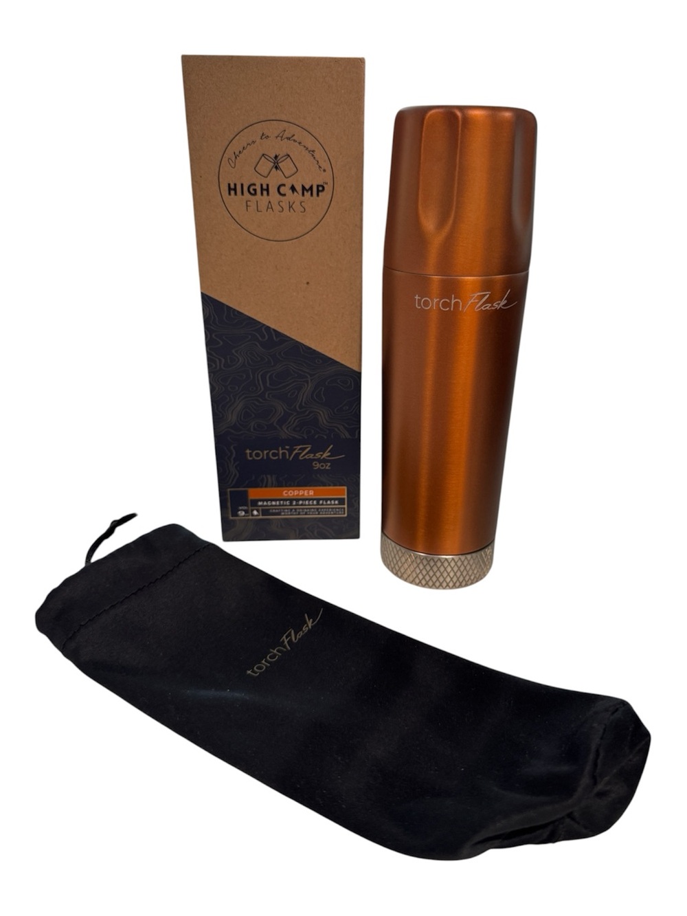 High Camp Copper Torch Flask - 9oz